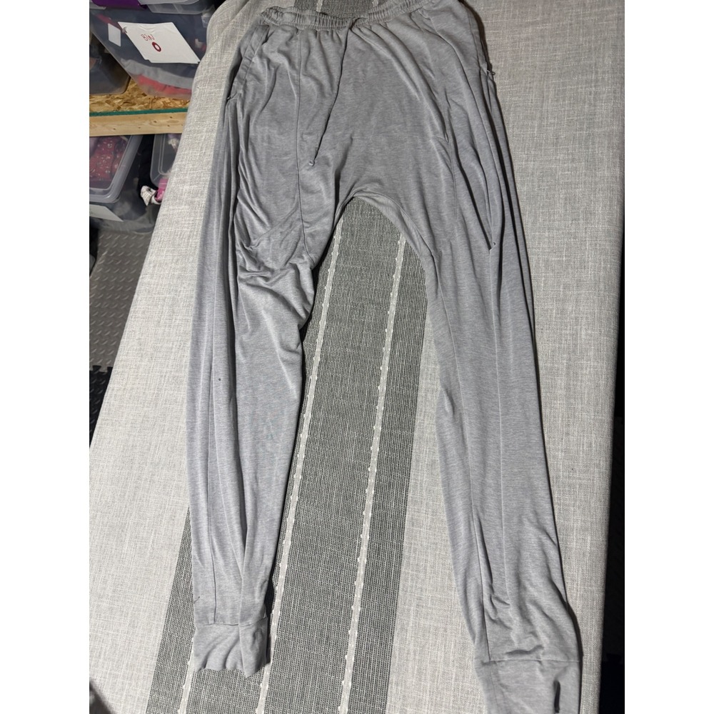 Alo Yoga Mens Grey Drop Crotch‎ Jogger Sweatpants Size M FAIR condition